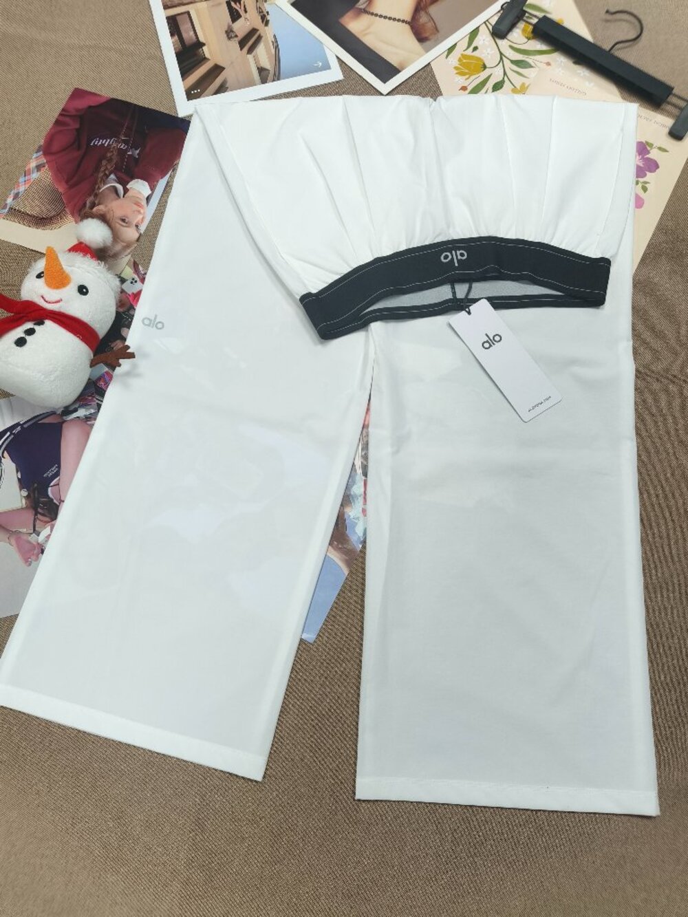 Alo Yoga Suit Up White Trouser Regular NWT - Clean Minimal Style🤍💎 - Picture 2 of 7
